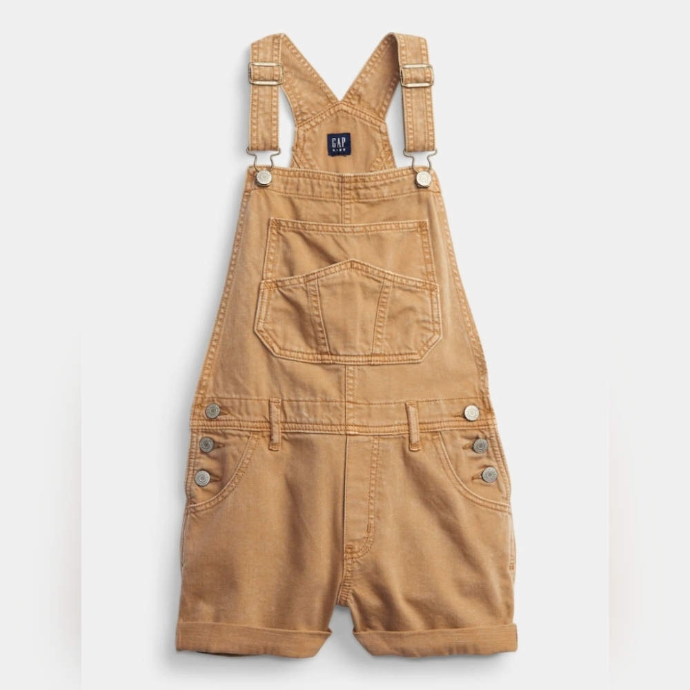 Gap Teen Overall Shorts Khaki Size 12